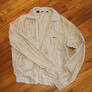 Lacoste Beige Lightweight Windbreaker Jacket | Men’s Medium